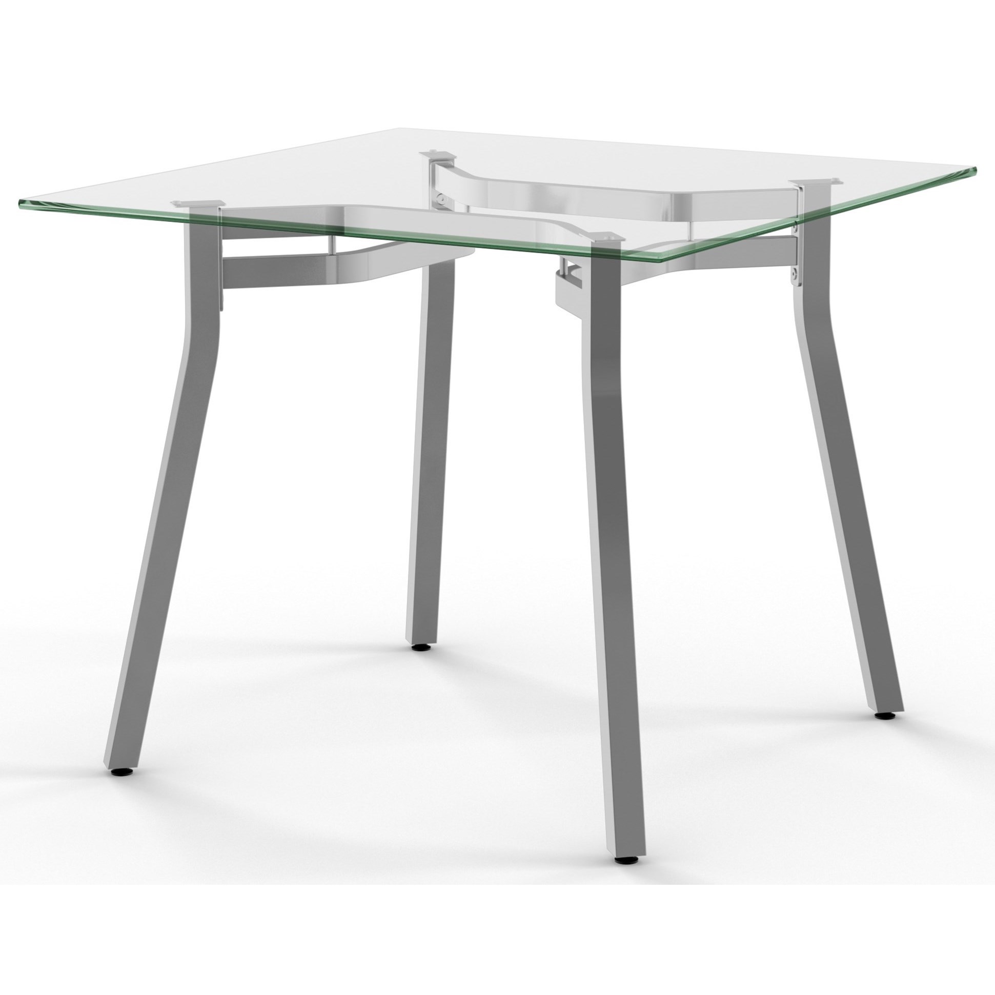 Amisco Urban Amisco Customizable Moris Table with Glass Top Belfort Furniture Kitchen Tables